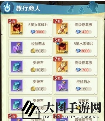 《上古王冠》旅行商人购买推荐