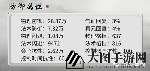 《一念逍遥》防御属性优先级详解