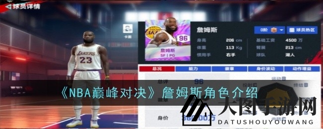 《NBA巅峰对决》詹姆斯96分实力大揭秘，全能徽章助你卡池必中！