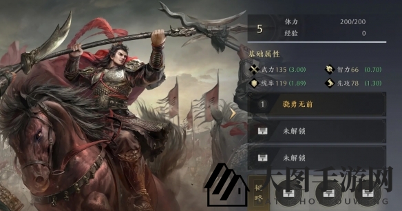 《三国：谋定天下》吕布武将图鉴概览