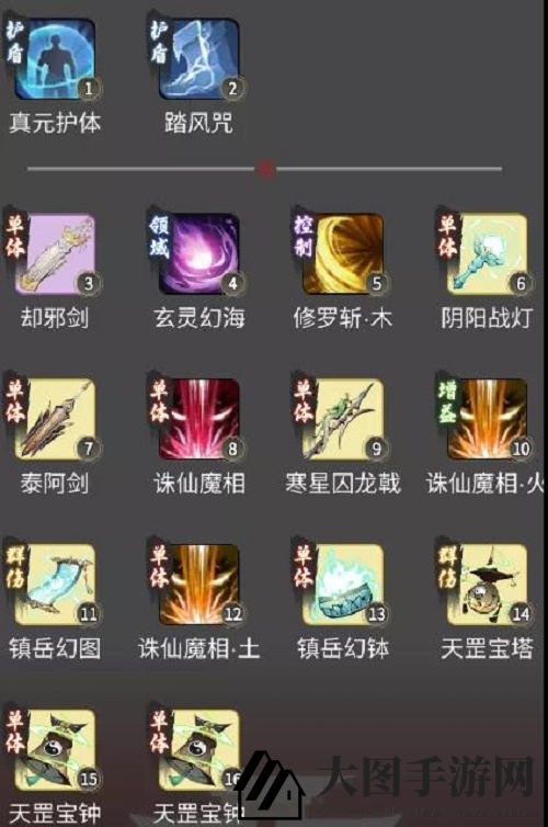 《一念逍遥》三诛仙魔相技能释放顺序图