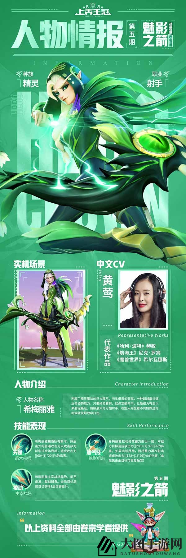 《上古王冠》魅影之箭梅丽雅角色揭秘