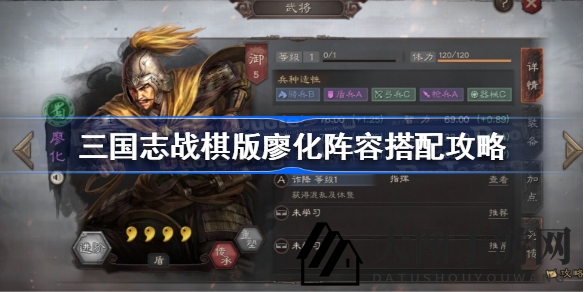 《三国志战棋版》廖化五大御属性解析：打造无敌坦克阵容攻略深度揭秘