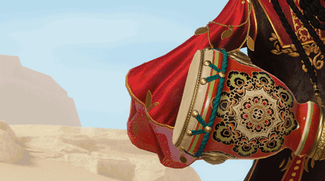 《一梦江湖》新挂件“鼓秋风”惊艳登场，西域商队带来异域瑰宝，云笺晚集活动等你来拿