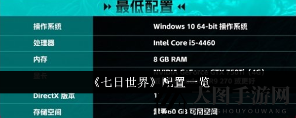 《七日世界》配置大揭秘：网易全新生存建造游戏硬件需求全解析